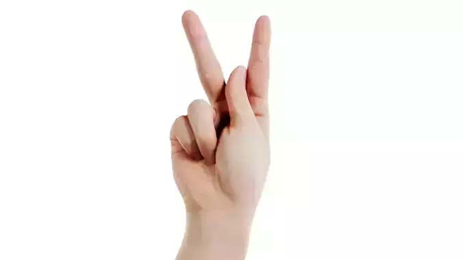 Finger Alphabet K