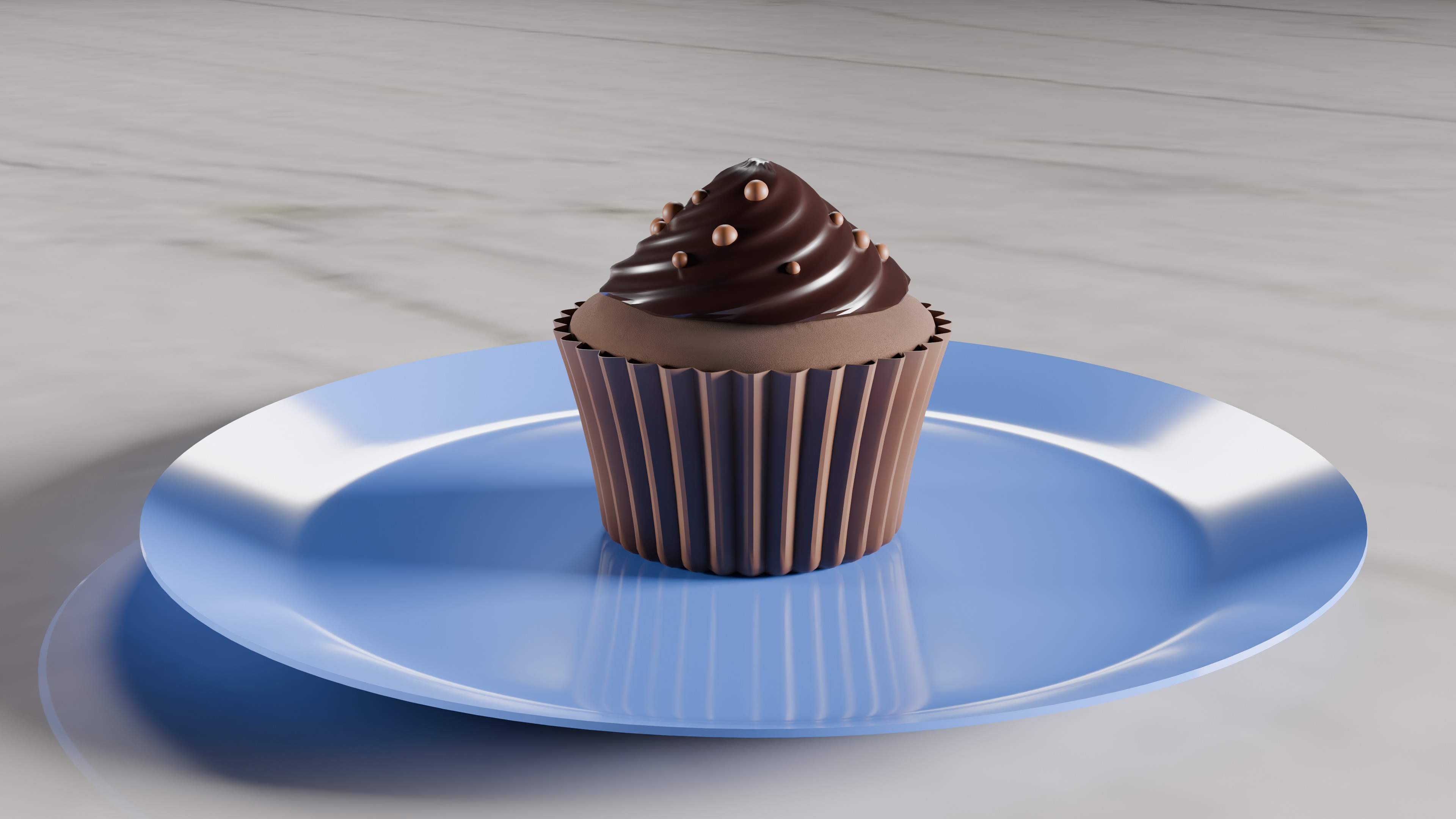 3 Cupcake Flavors 3D Model Collection_4