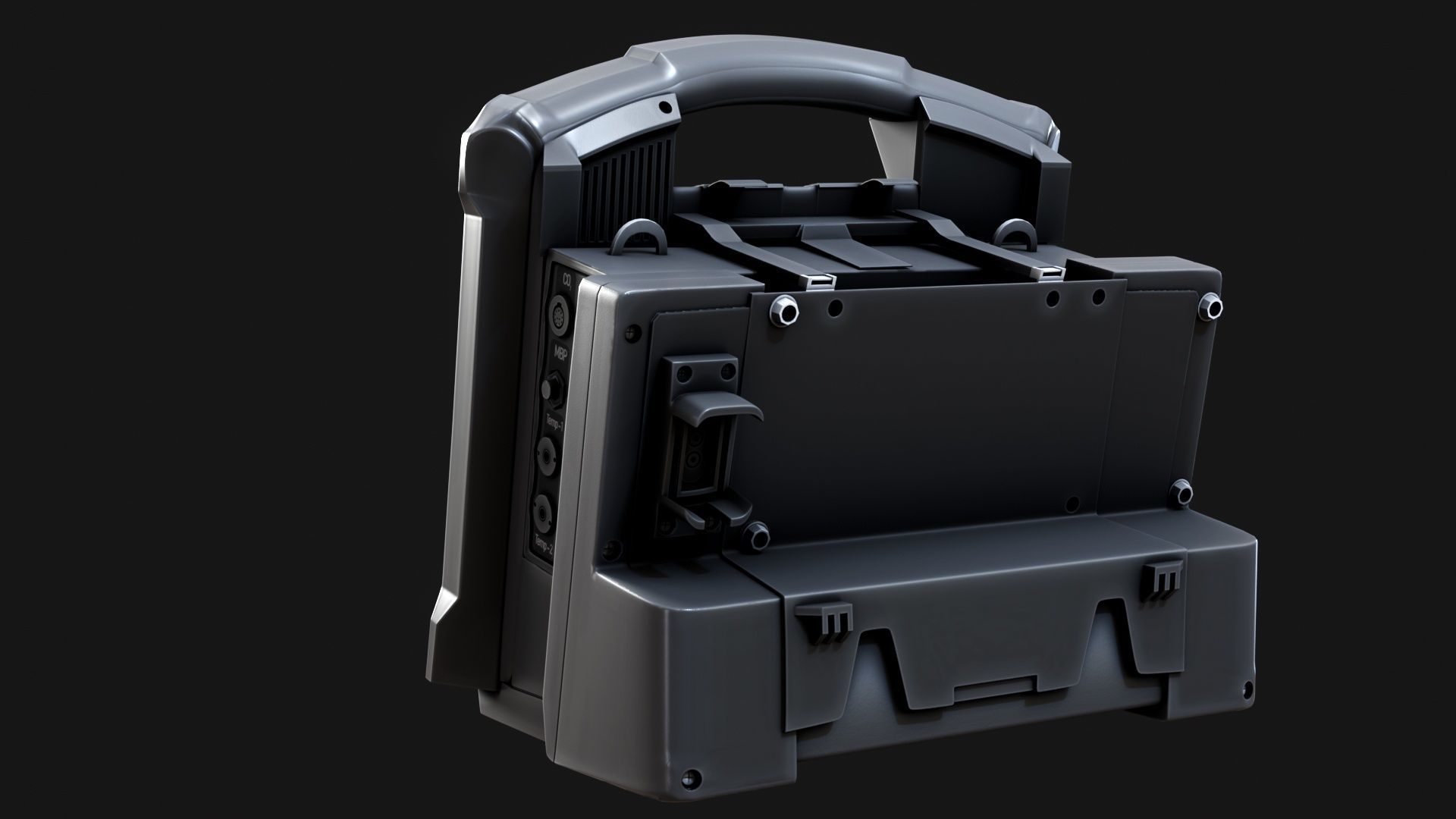 Corpuls3T Medical Equipment Monitor High-Detail Game Ready Low-poly 3D model_8