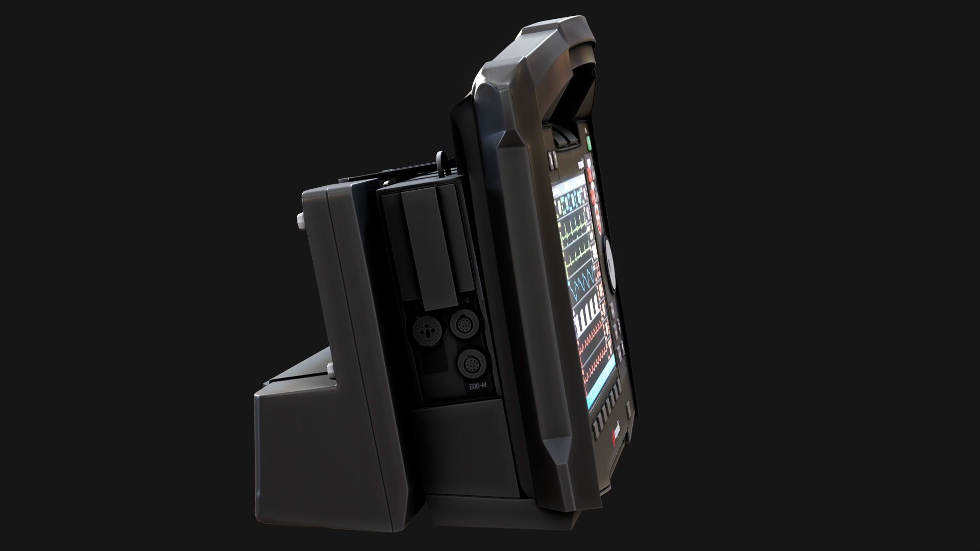 Corpuls3T Medical Equipment Monitor High-Detail Game Ready Low-poly 3D model_4