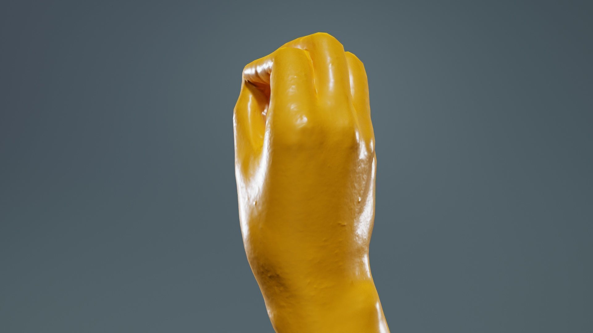 Finger Alphabet O Low-poly 3D model_13