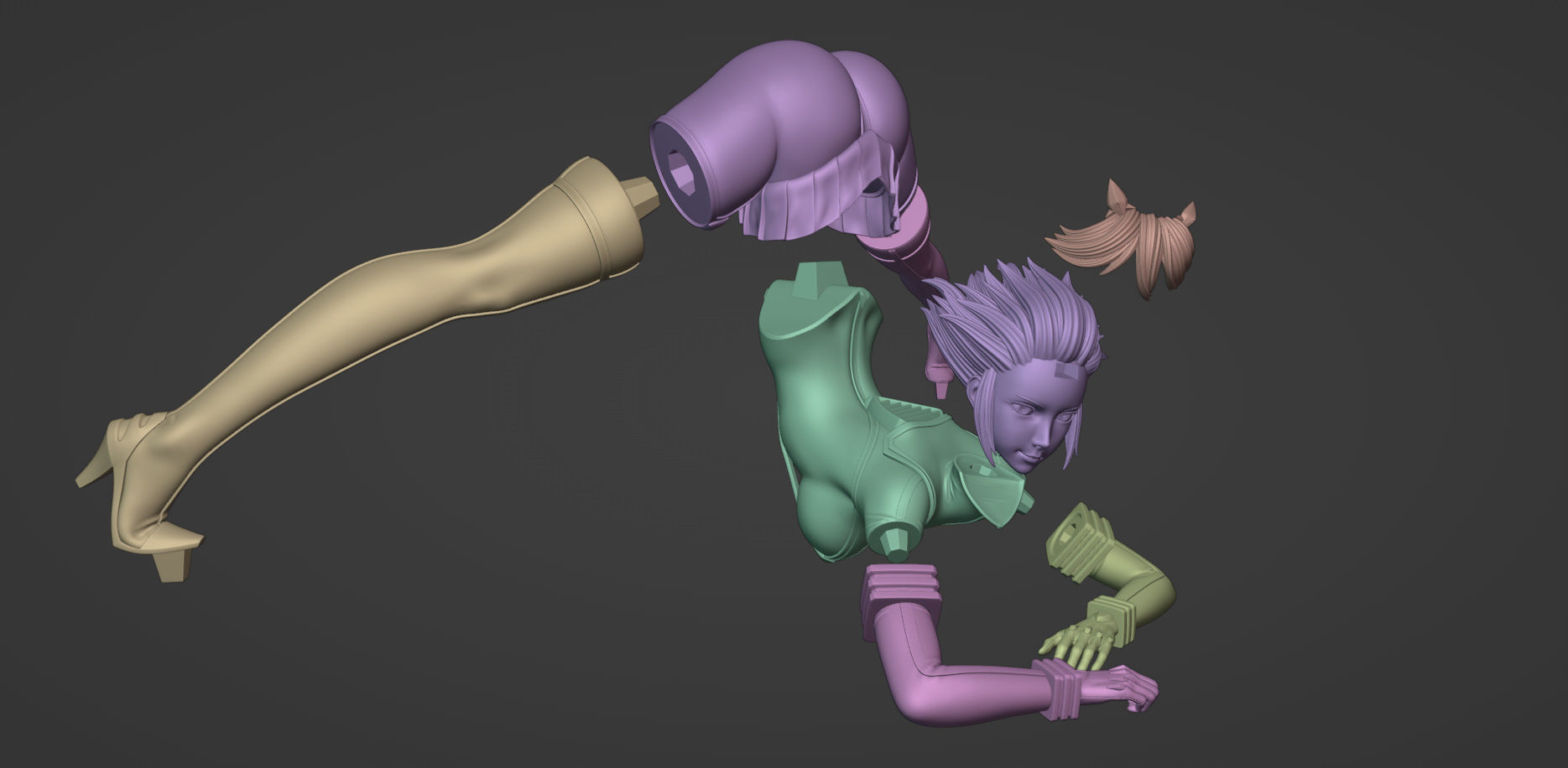 Kill la Kill - Ryuko Matoi 3D print model_7