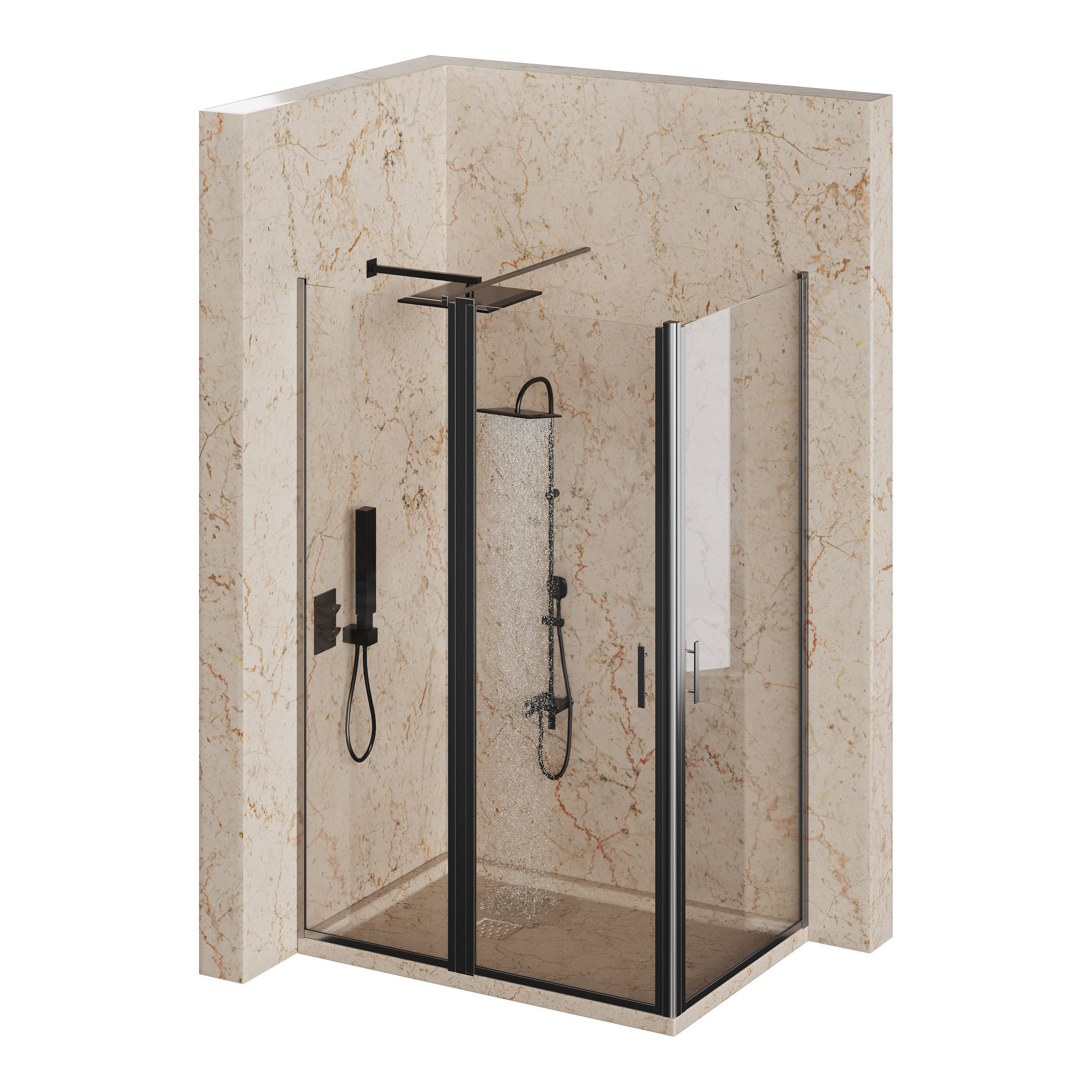 Shower cabin 05 3D model_4