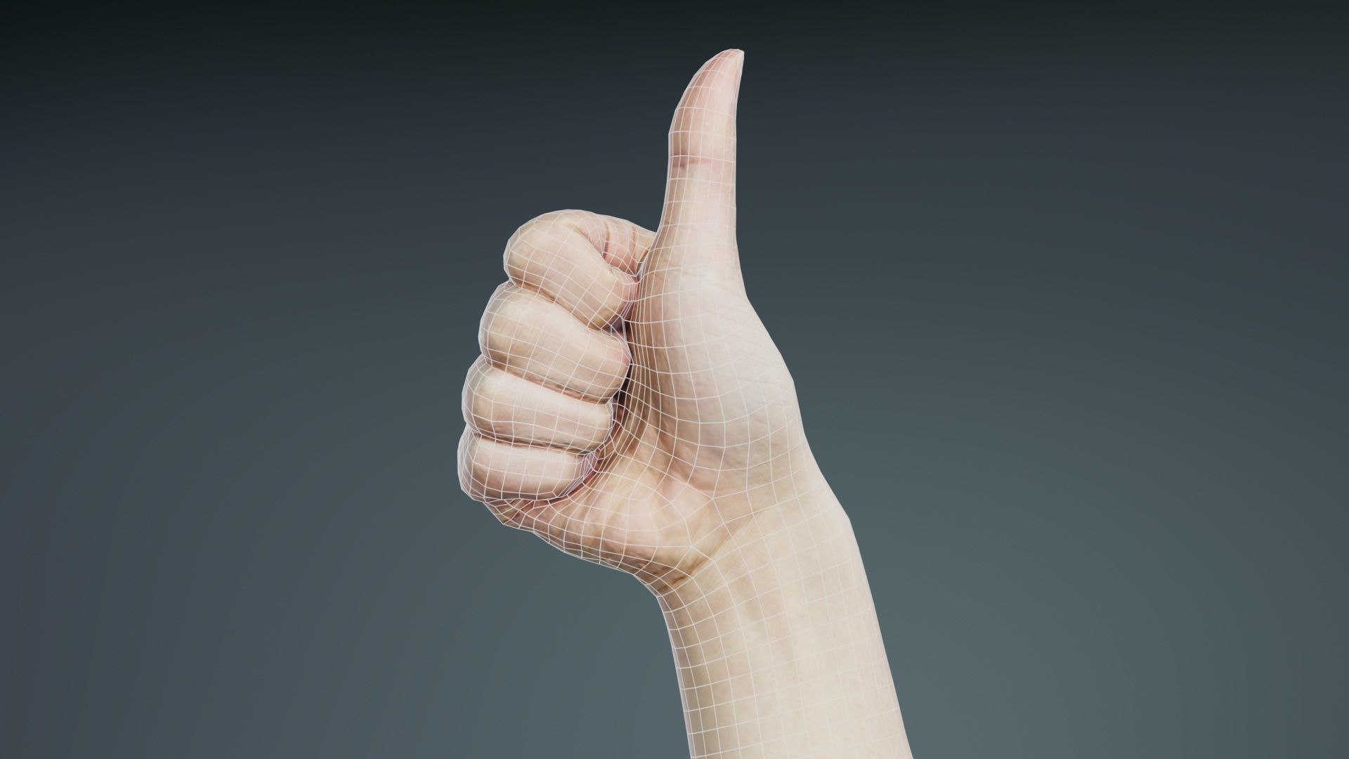 Number 10 Low-poly 3D model_9