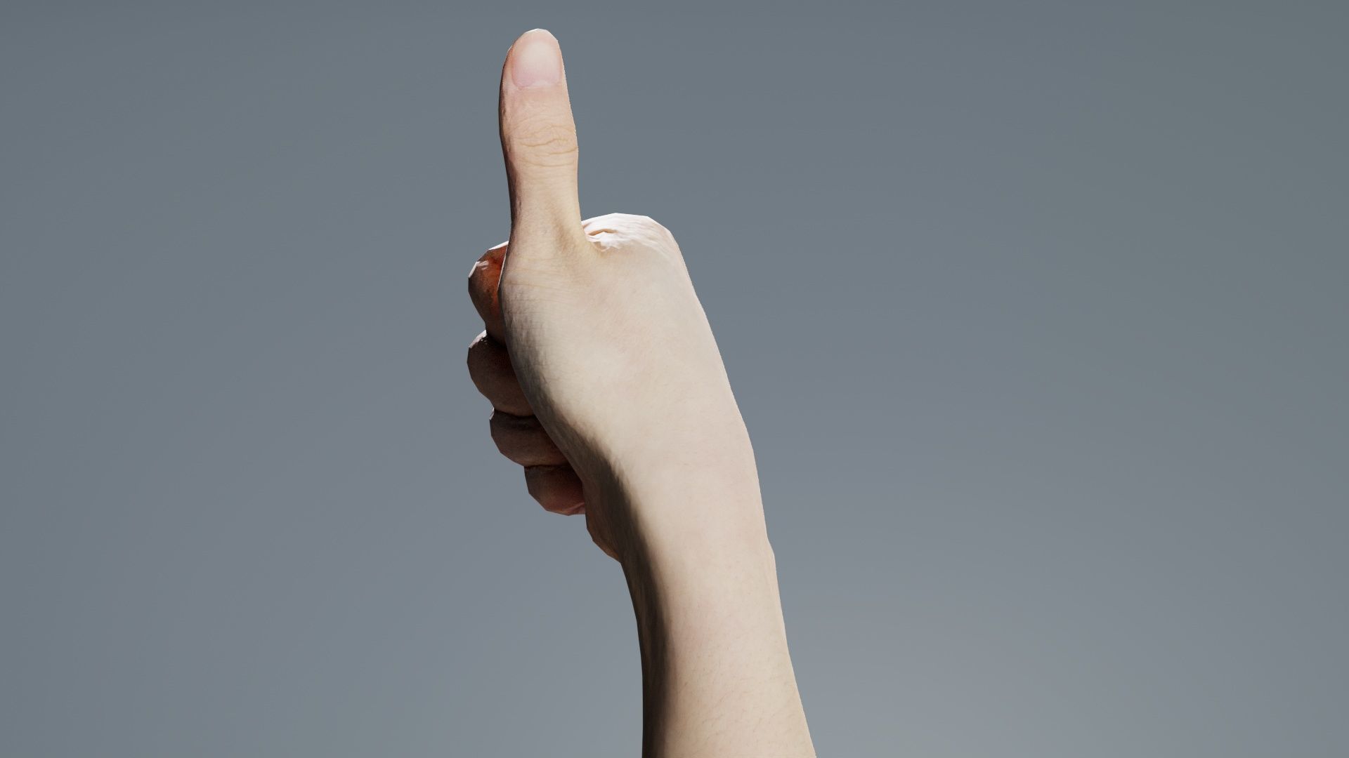 Number 10 Low-poly 3D model_8