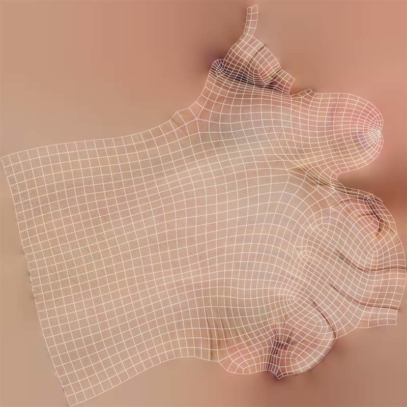 Number 10 Low-poly 3D model_14