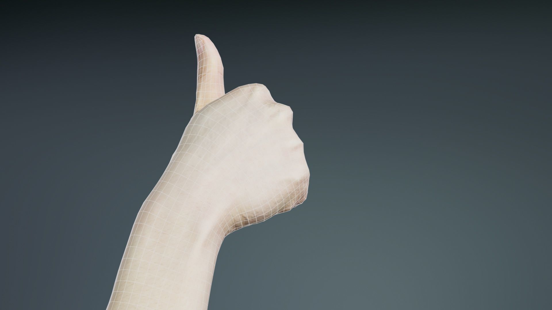 Number 10 Low-poly 3D model_10