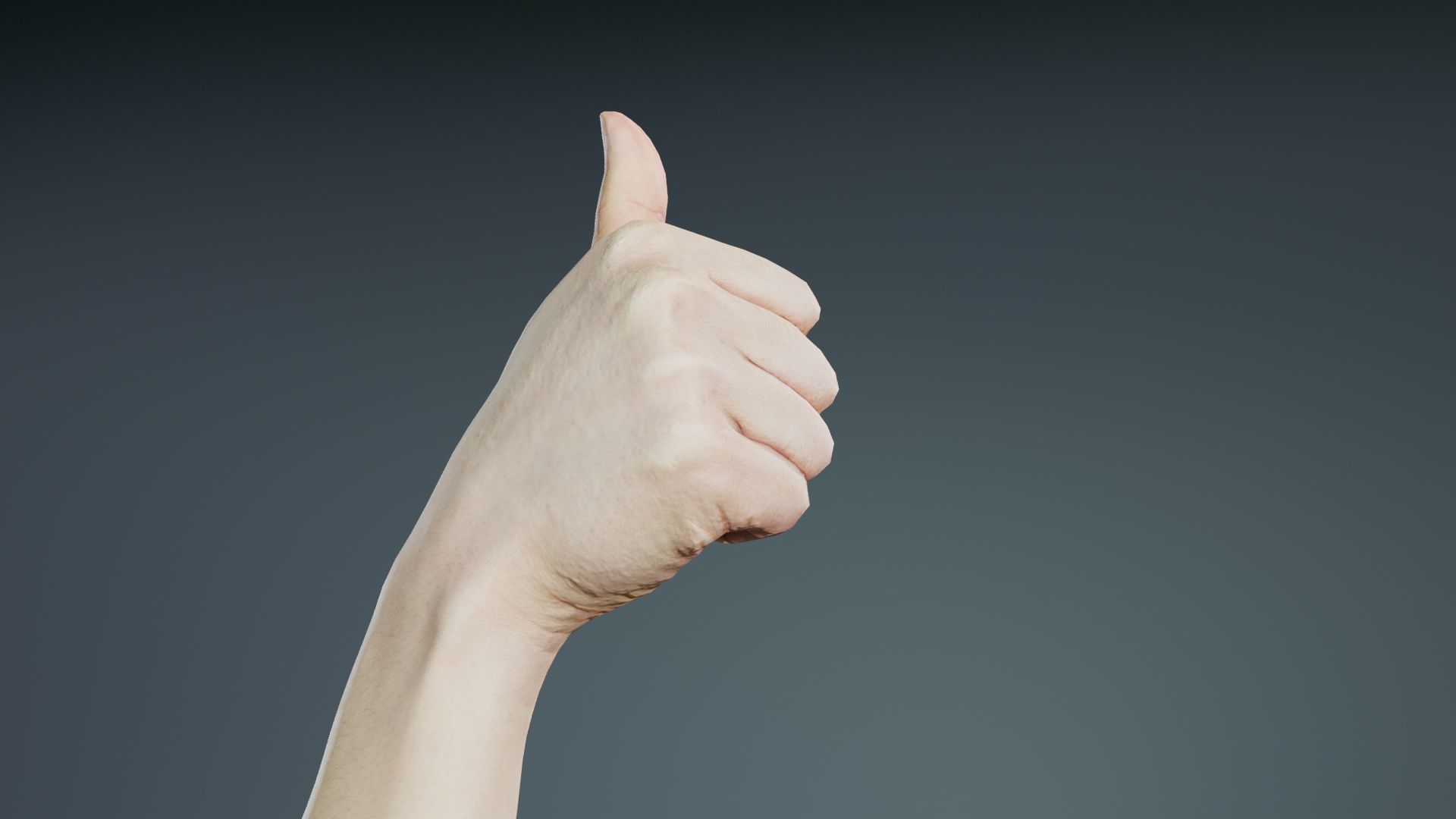 Number 10 Low-poly 3D model_5