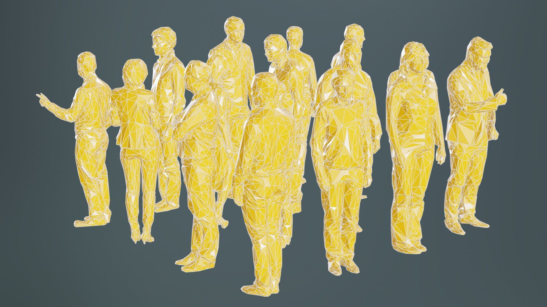 Low Poly Persons 10 Low-poly 3D model_9