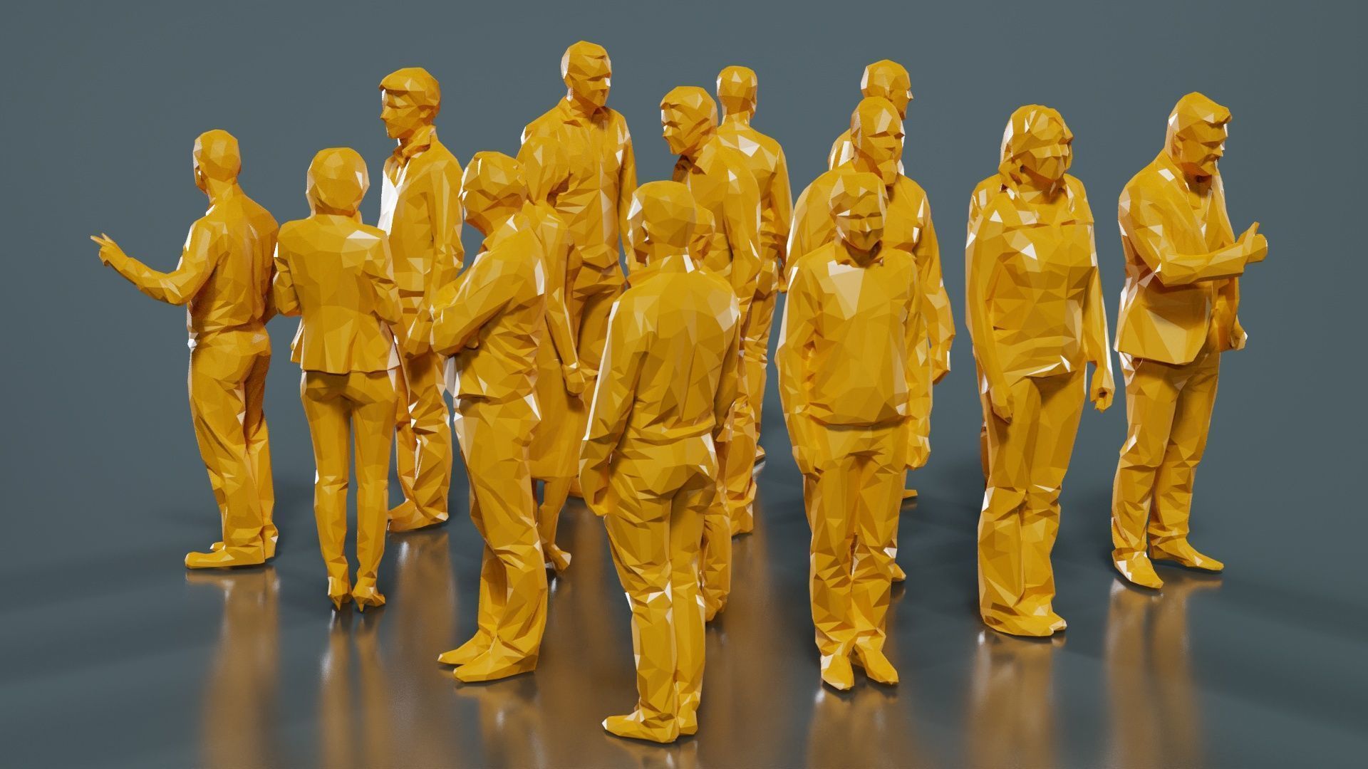 Low Poly Persons 10 Low-poly 3D model_12