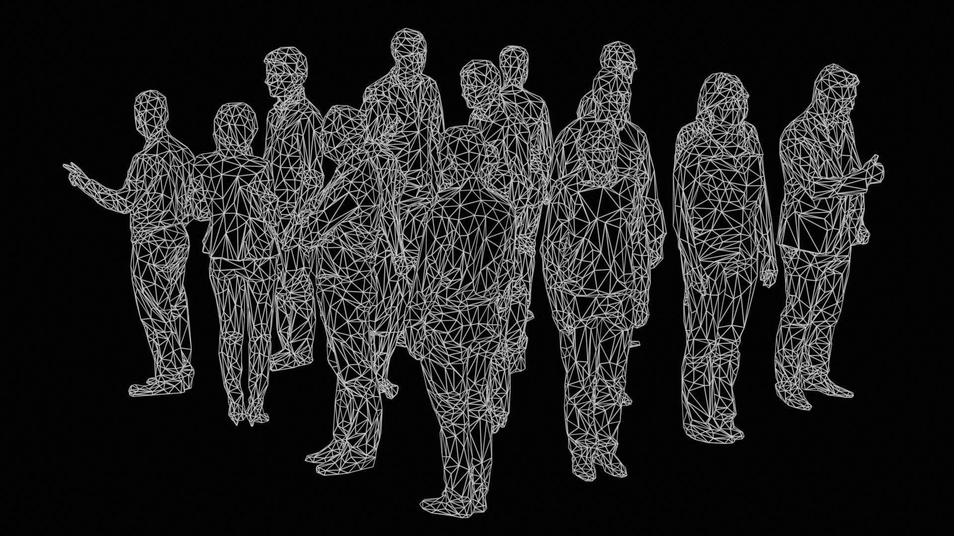 Low Poly Persons 10 Low-poly 3D model_11