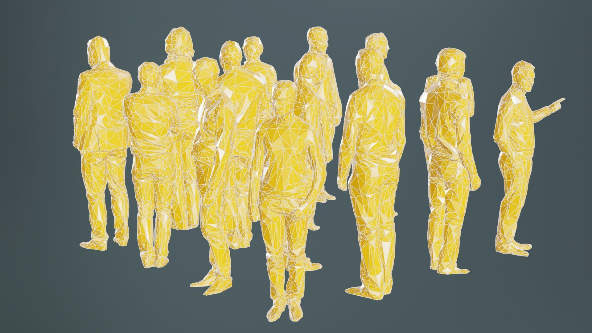 Low Poly Persons 10 Low-poly 3D model_10