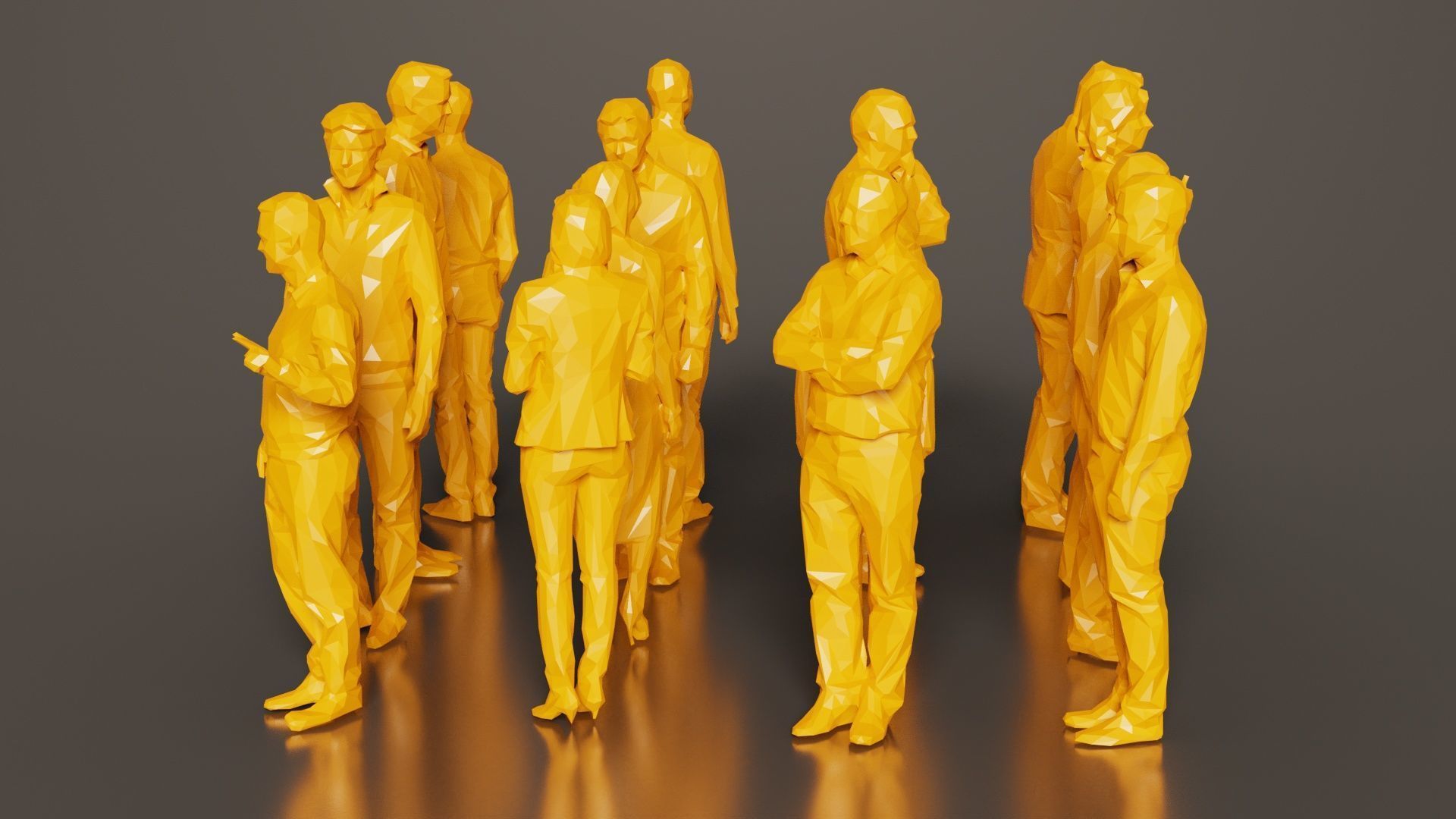 Low Poly Persons 10 Low-poly 3D model_4