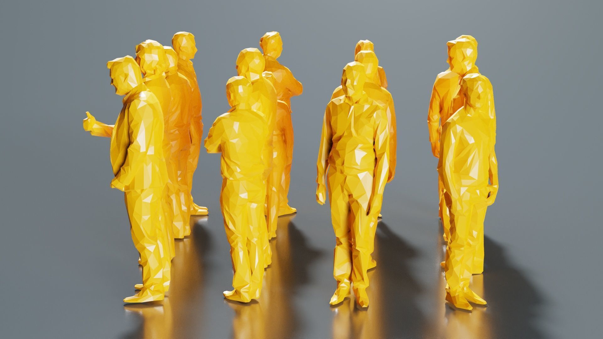 Low Poly Persons 10 Low-poly 3D model_6