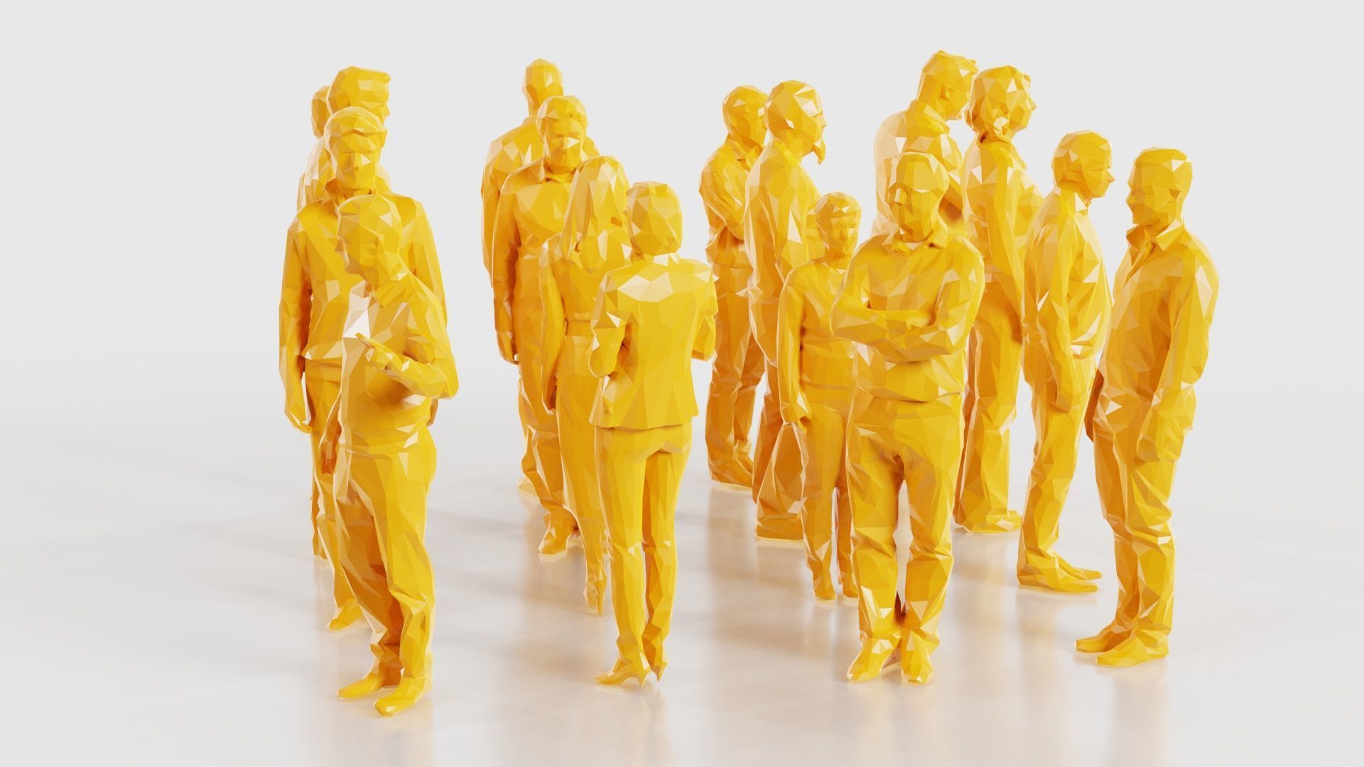 Low Poly Persons 10 Low-poly 3D model_16