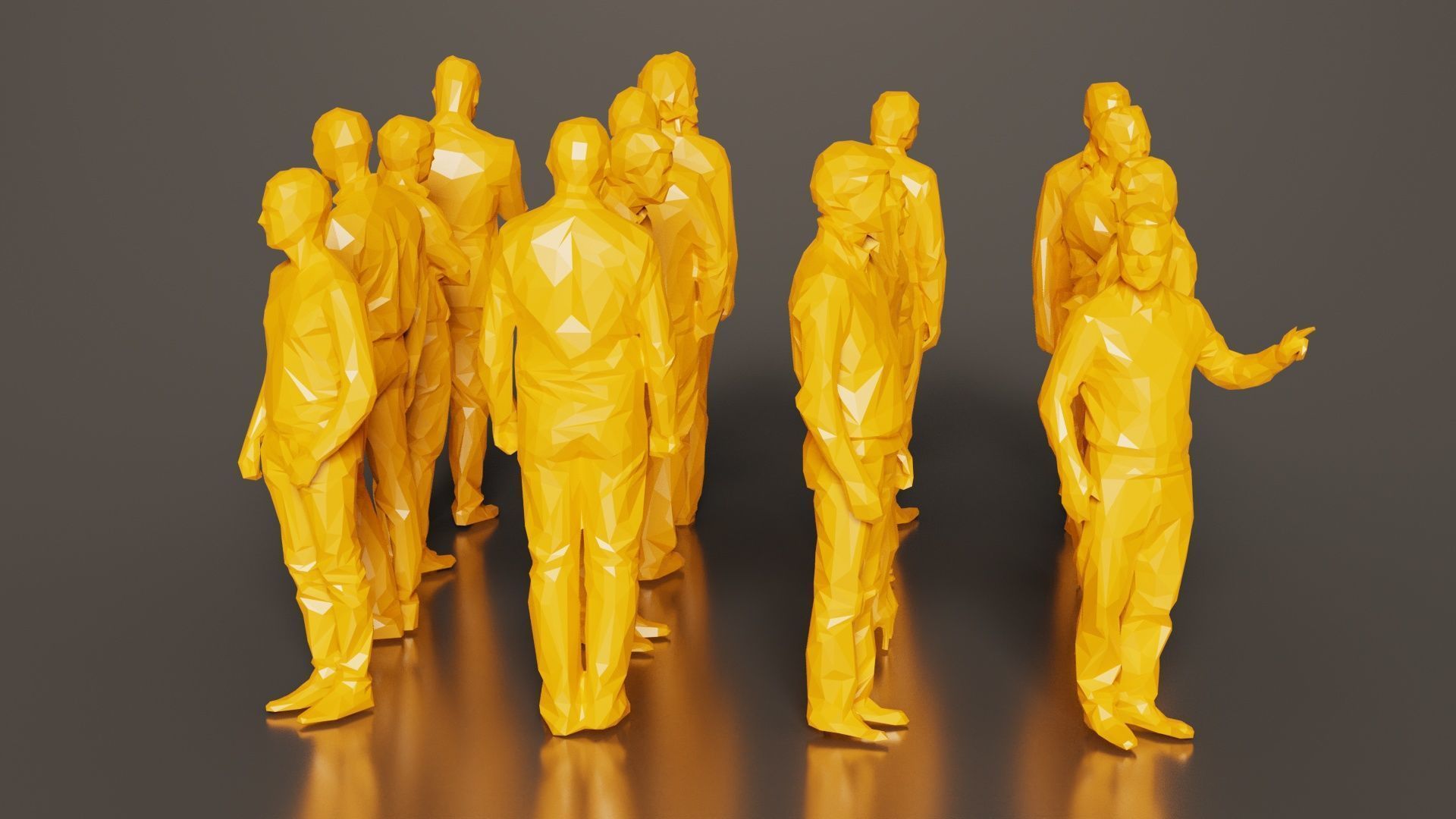 Low Poly Persons 10 Low-poly 3D model_2