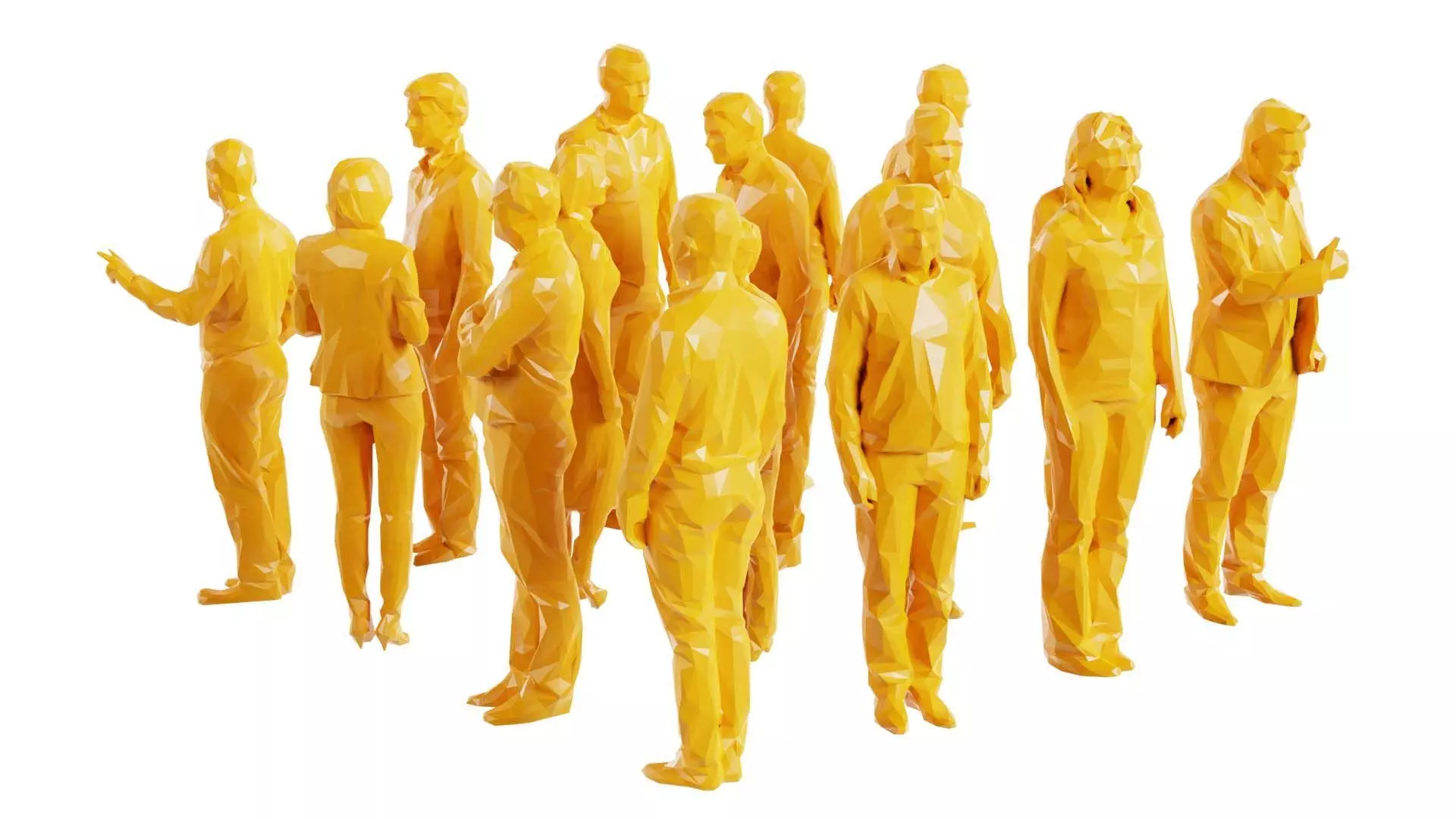 Low Poly Persons 10 Low-poly 3D model_0