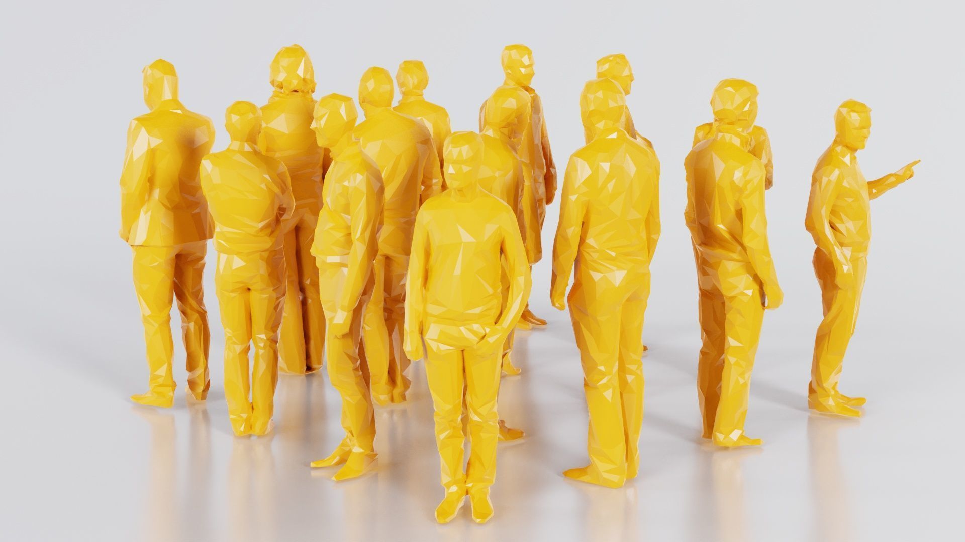 Low Poly Persons 10 Low-poly 3D model_3
