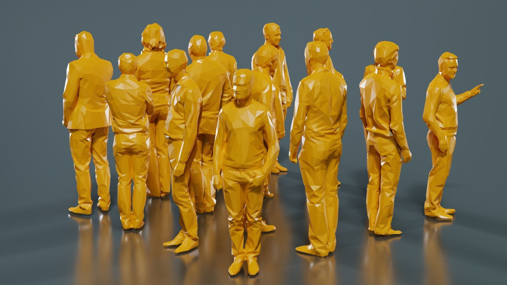 Low Poly Persons 10 Low-poly 3D model_13