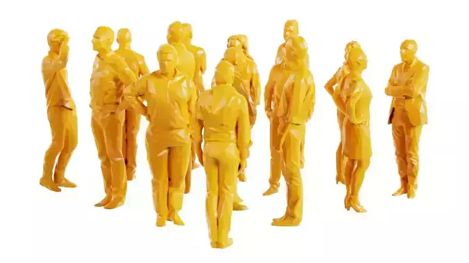 Low Poly Persons 11 Low-poly 3D model