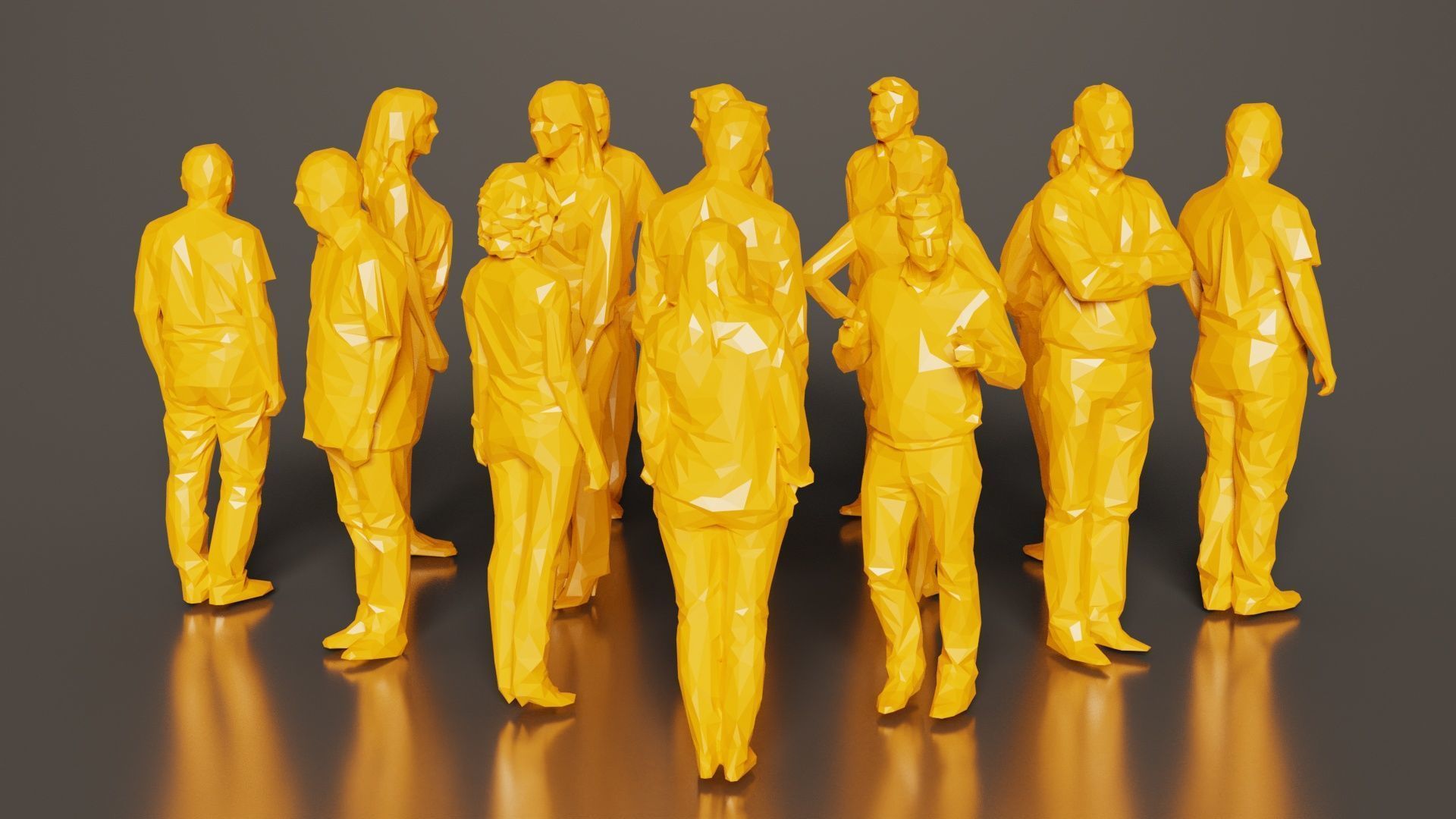 Low Poly Persons 12 Low-poly 3D model_2