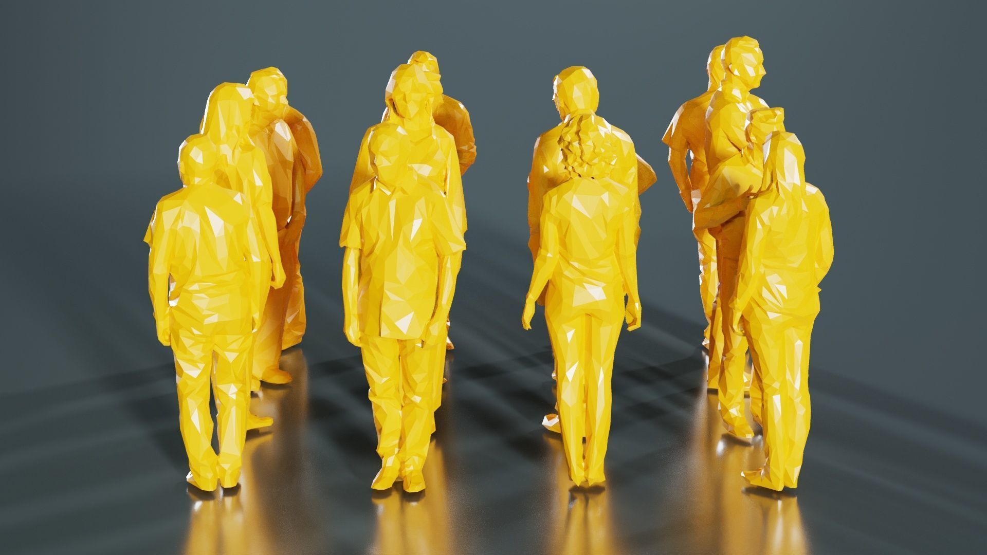 Low Poly Persons 12 Low-poly 3D model_7