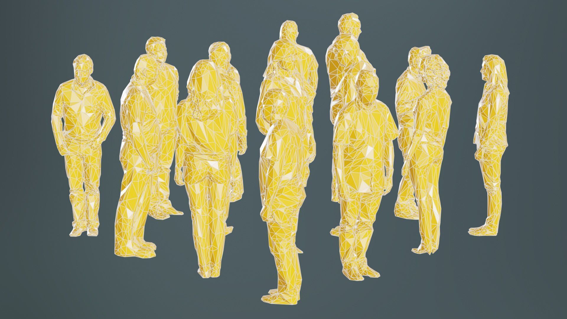 Low Poly Persons 12 Low-poly 3D model_9
