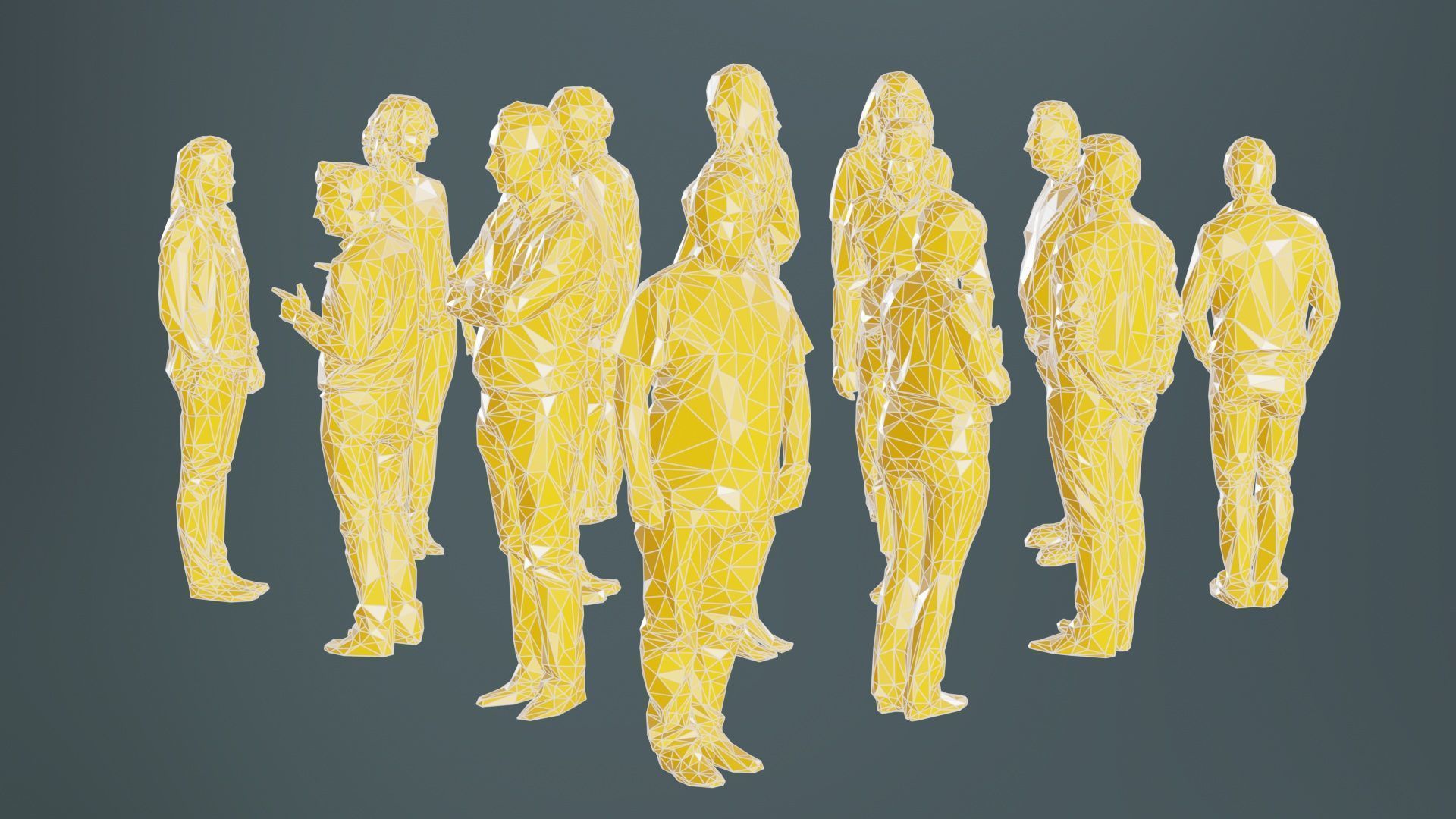 Low Poly Persons 12 Low-poly 3D model_10