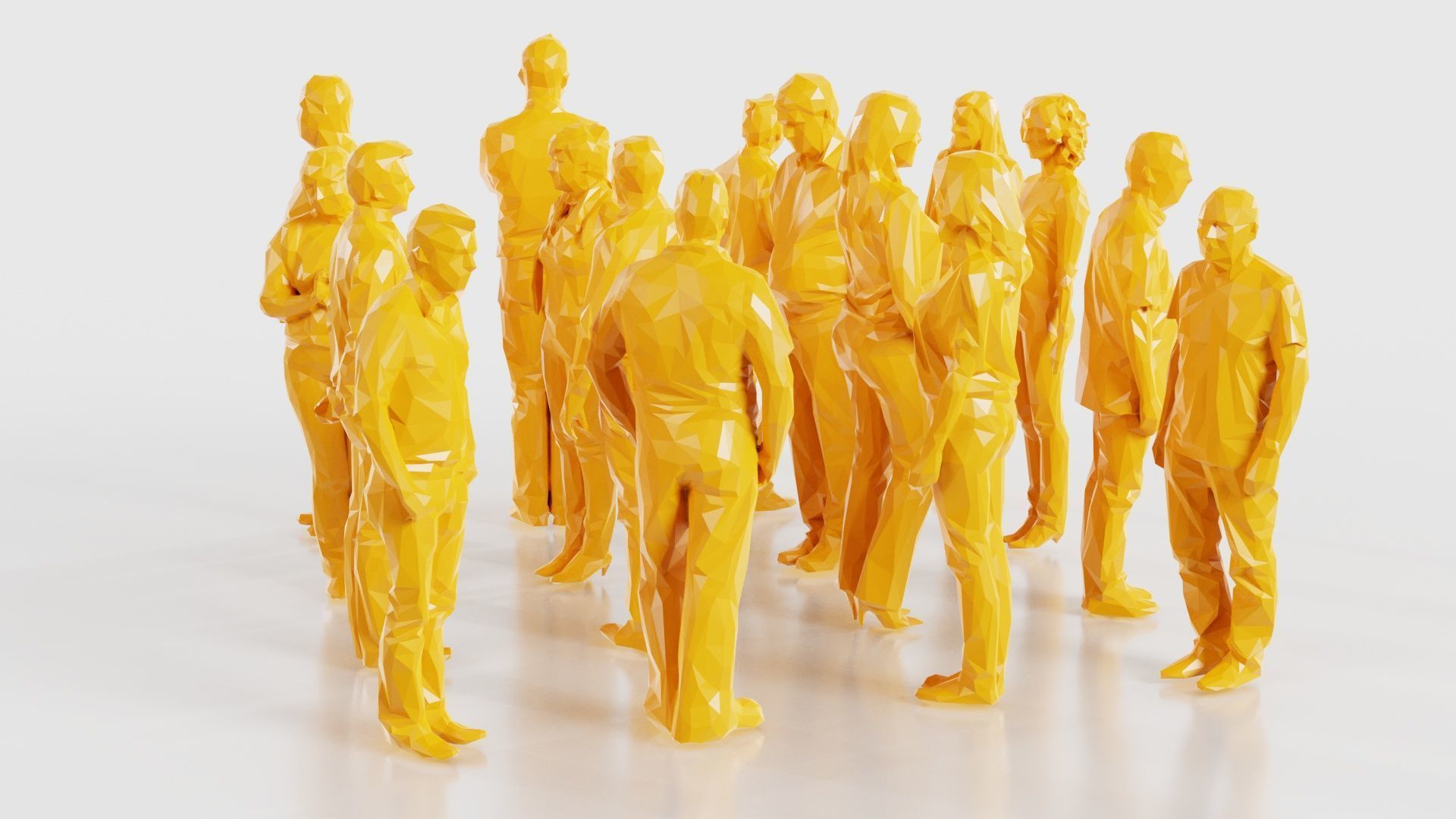 Low Poly Persons 12 Low-poly 3D model_16