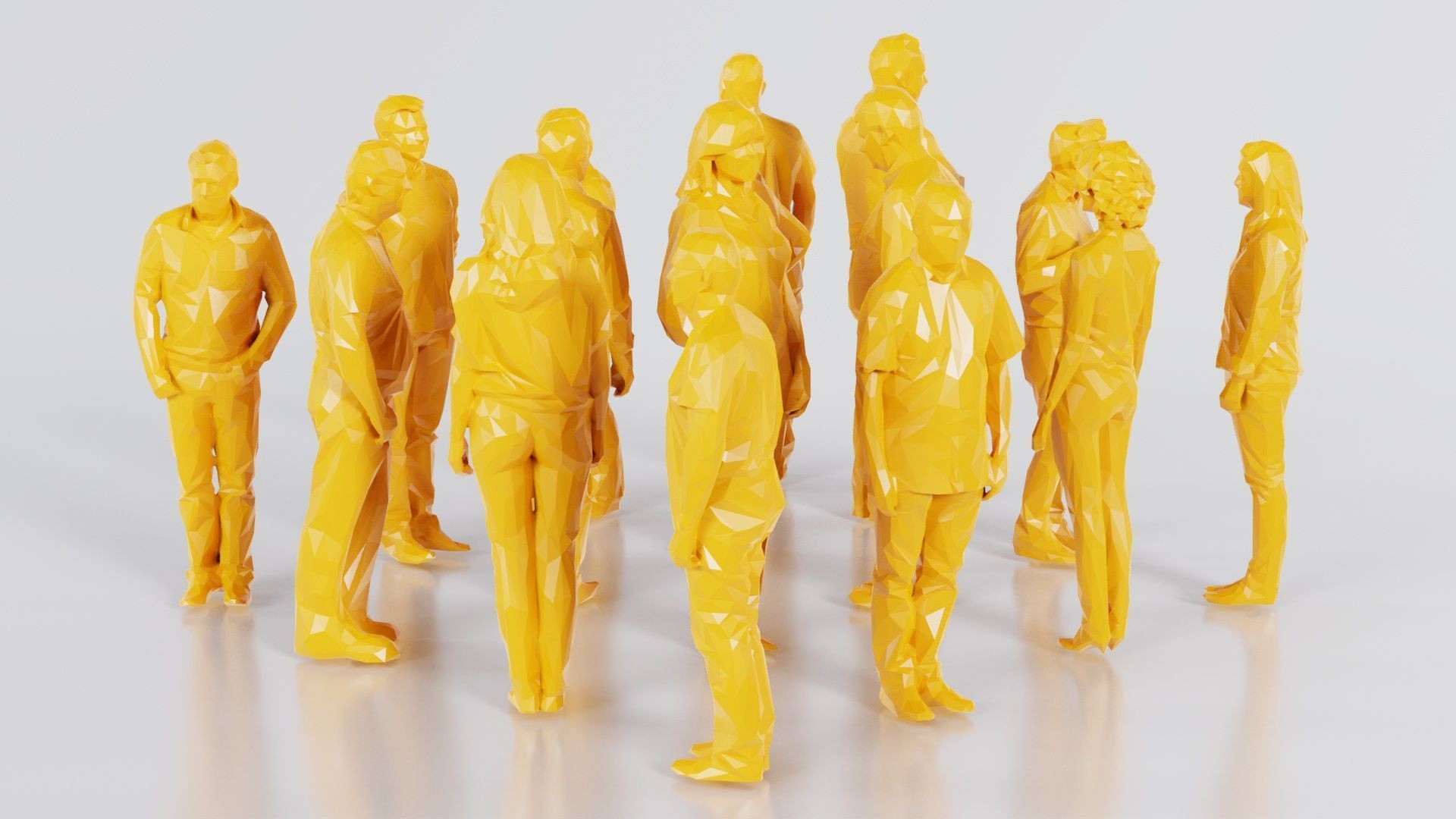Low Poly Persons 12 Low-poly 3D model_3