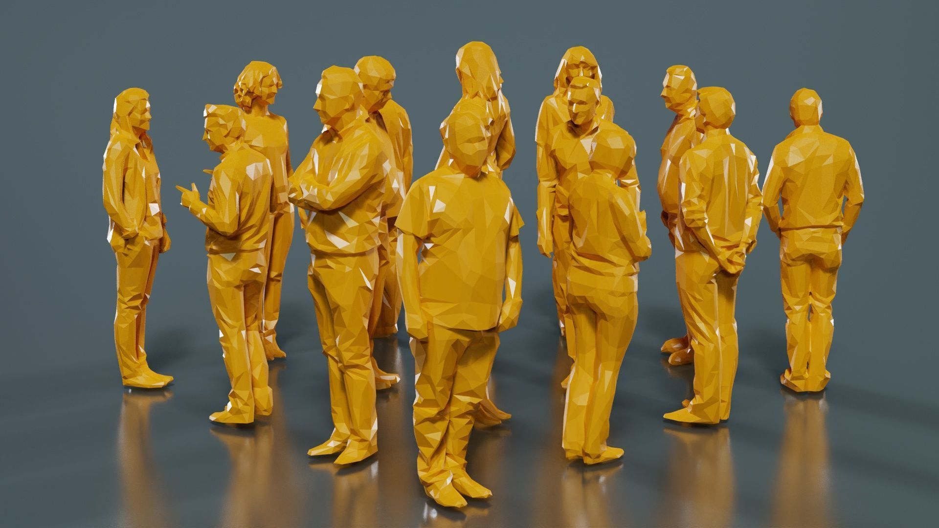 Low Poly Persons 12 Low-poly 3D model_13