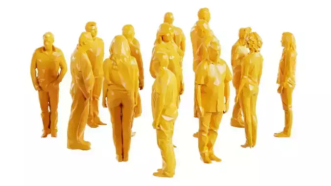 Low Poly Persons 12 Low-poly 3D model