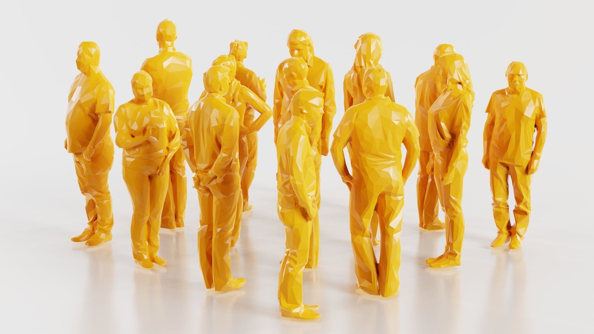 Low Poly Persons 12 Low-poly 3D model_4