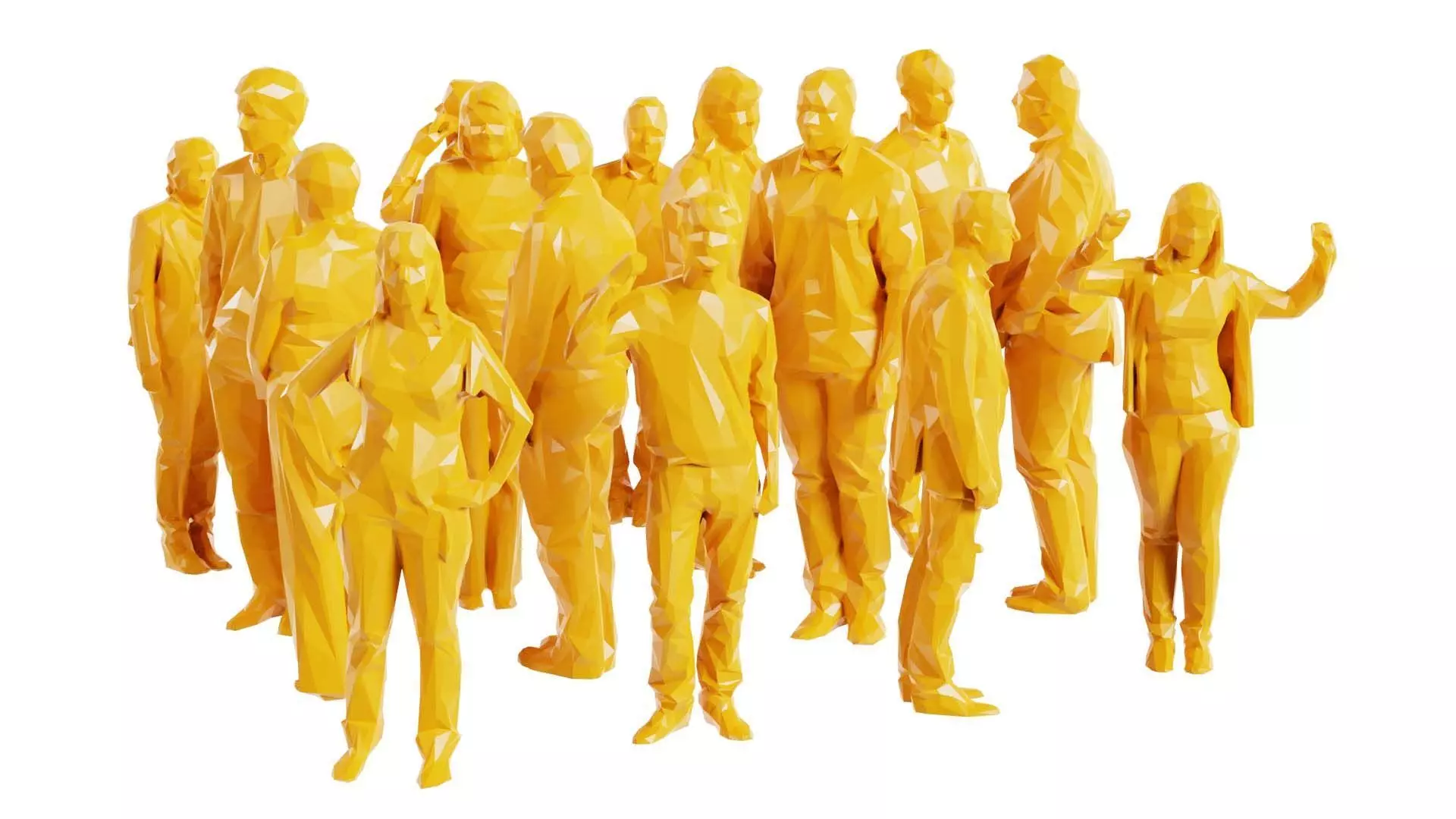 Low Poly Persons 3 Low-poly 3D model_0