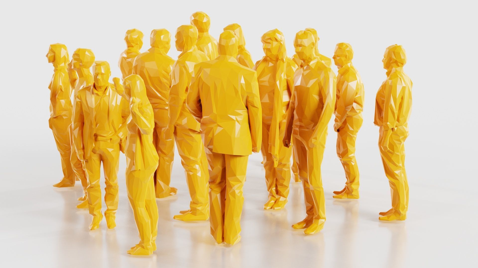 Low Poly Persons 3 Low-poly 3D model_23