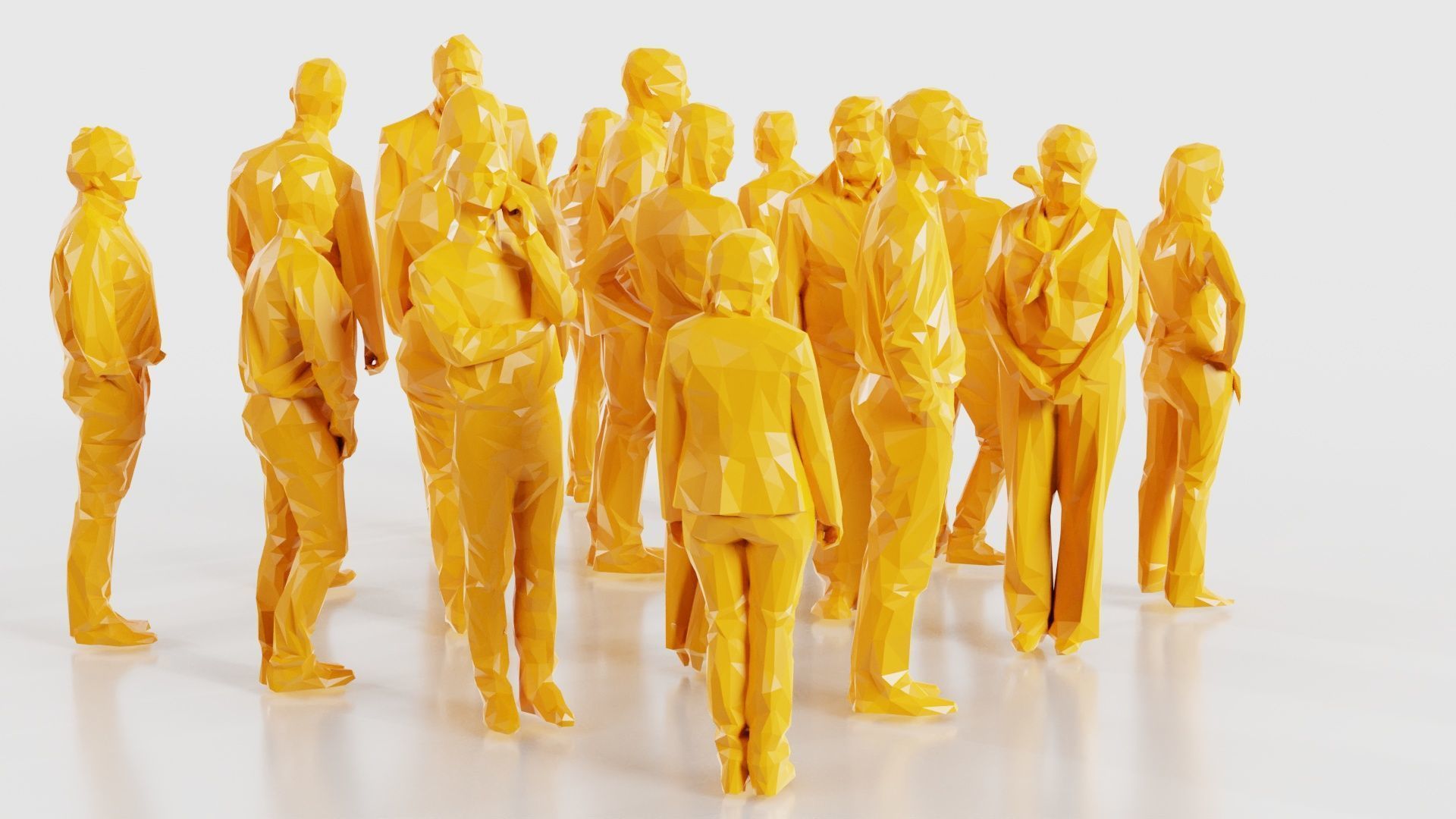 Low Poly Persons 3 Low-poly 3D model_18