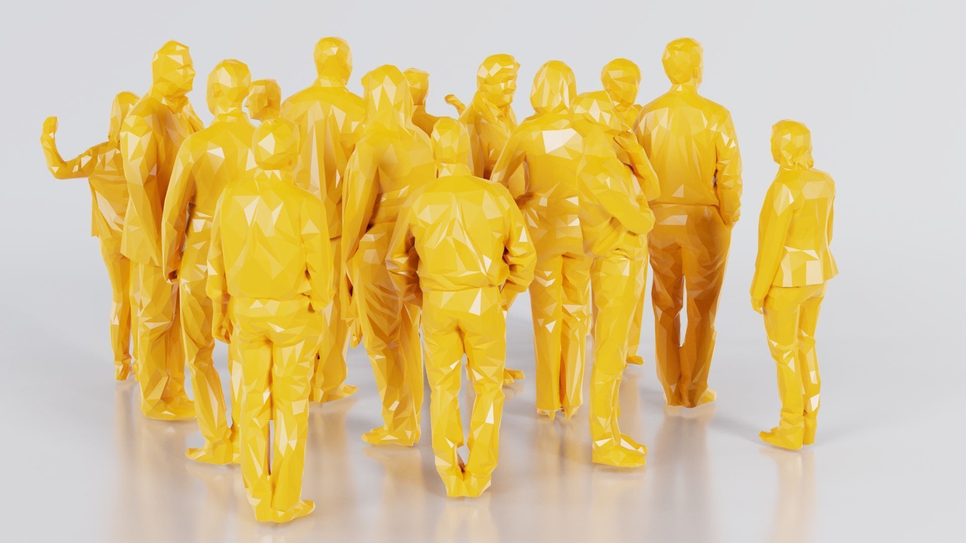 Low Poly Persons 3 Low-poly 3D model_4