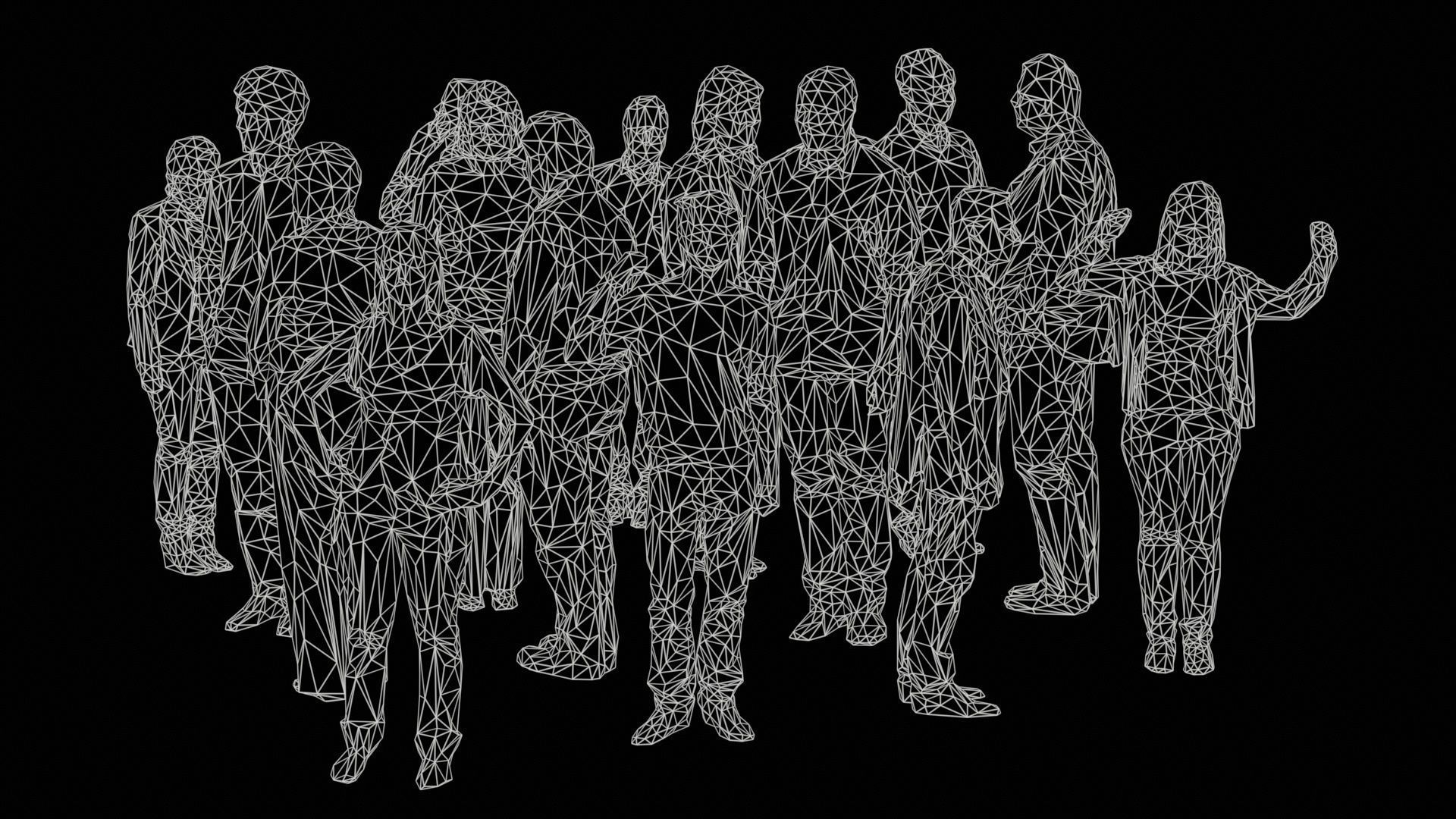 Low Poly Persons 3 Low-poly 3D model_11