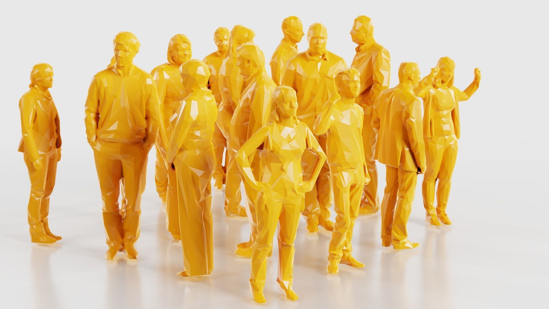 Low Poly Persons 3 Low-poly 3D model_15