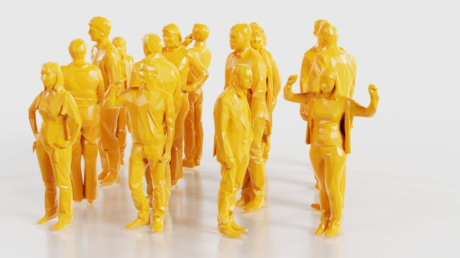 Low Poly Persons 3 Low-poly 3D model_25