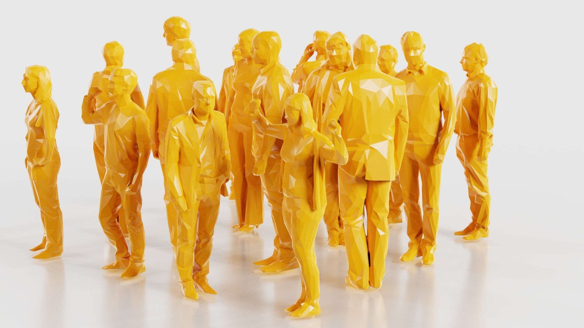 Low Poly Persons 3 Low-poly 3D model_24