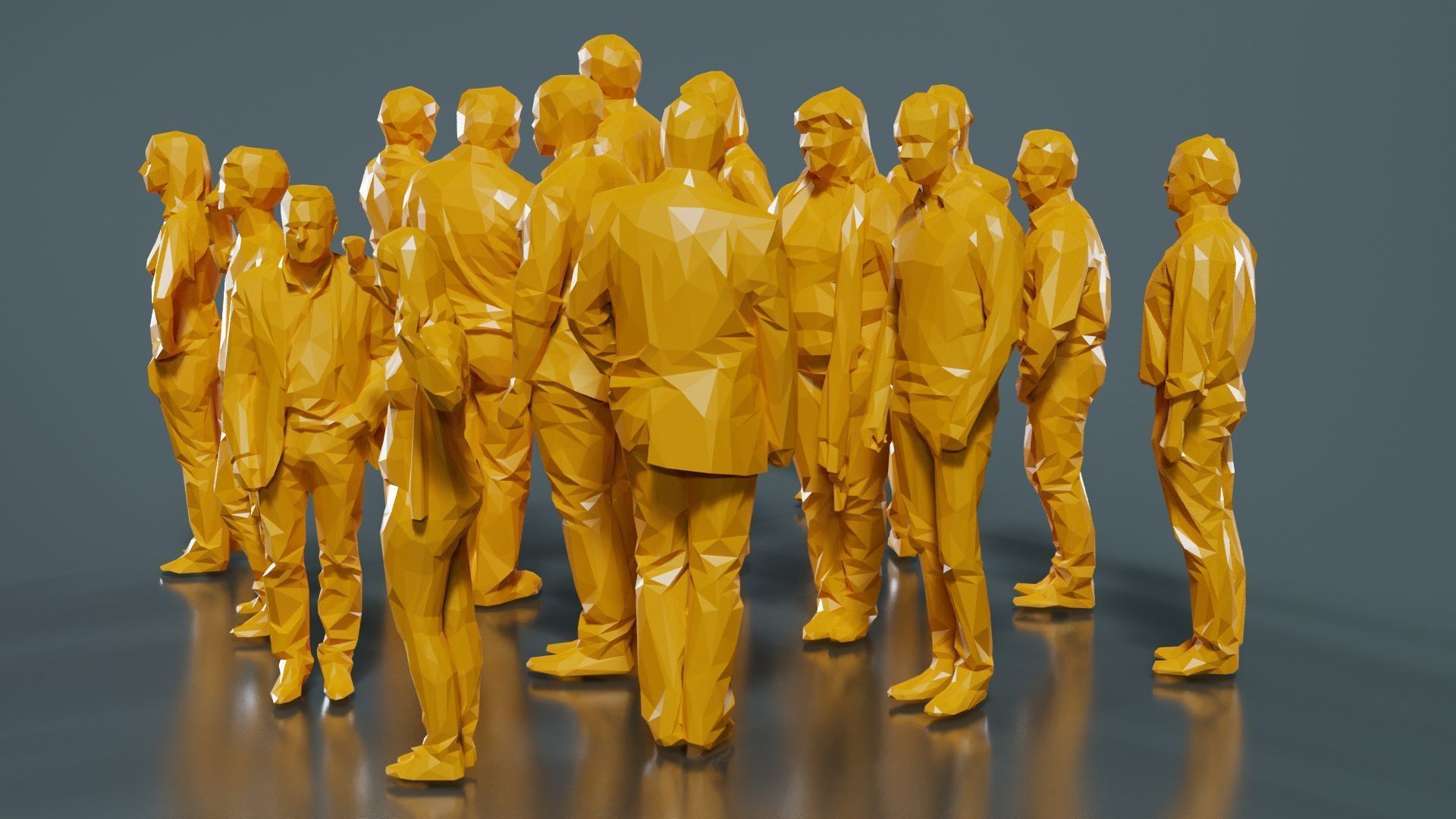 Low Poly Persons 3 Low-poly 3D model_8