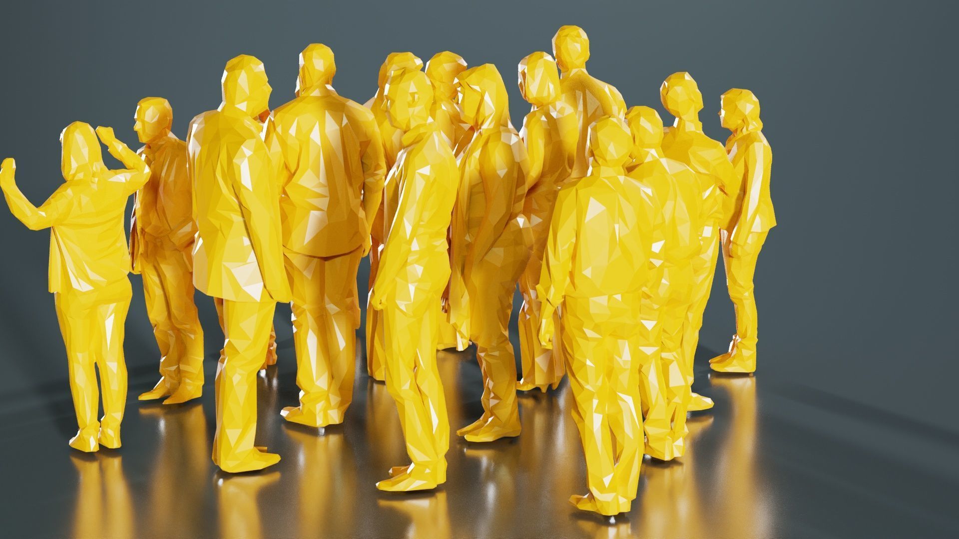 Low Poly Persons 3 Low-poly 3D model_2