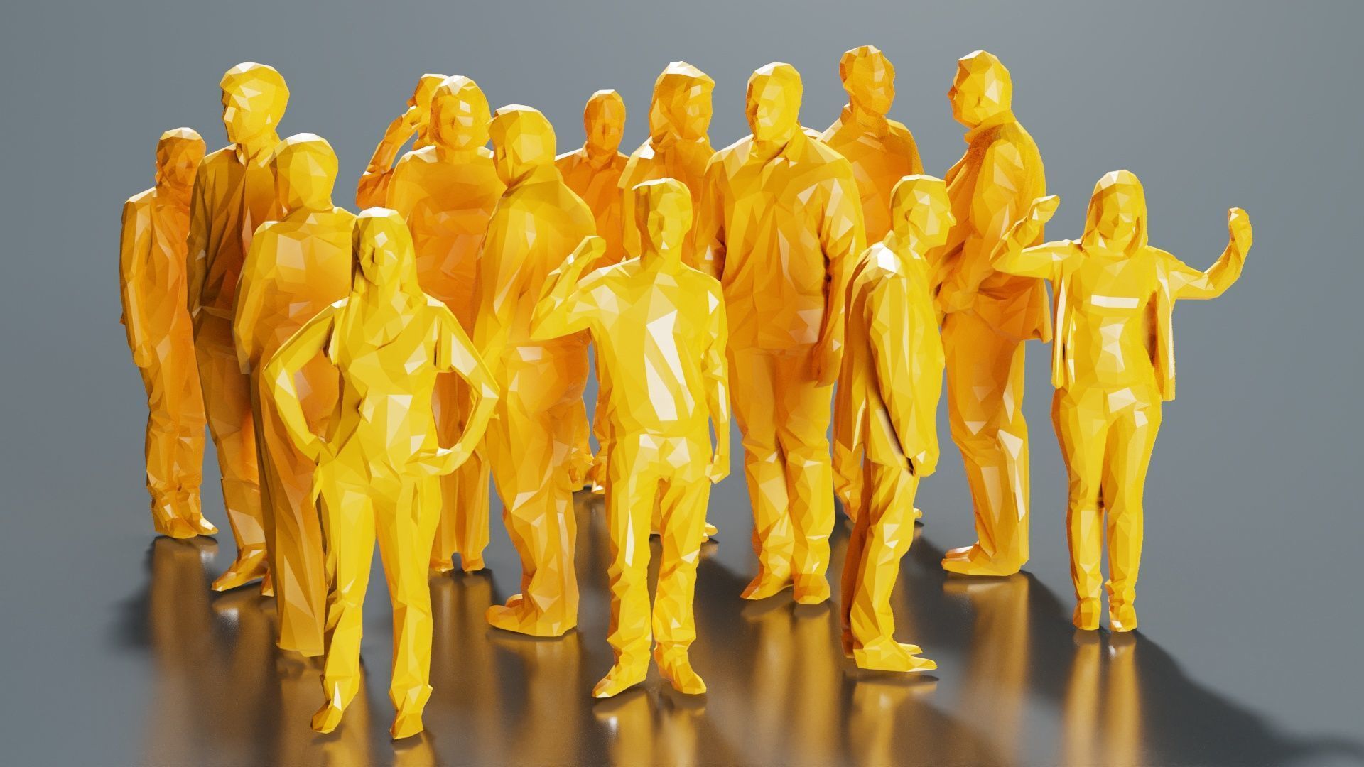 Low Poly Persons 3 Low-poly 3D model_6