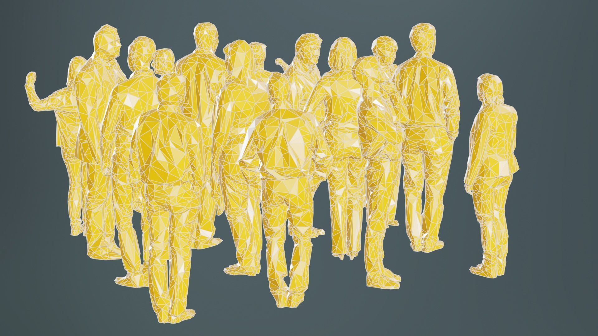 Low Poly Persons 3 Low-poly 3D model_10