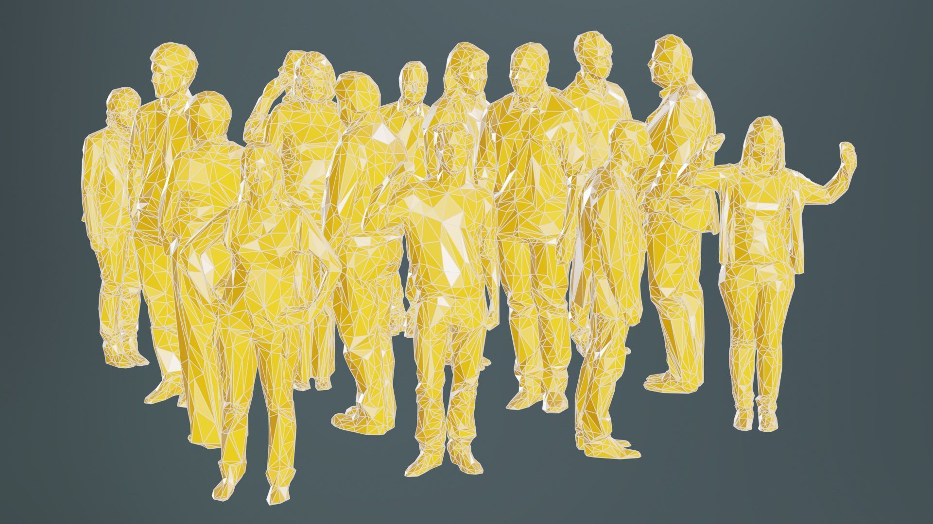 Low Poly Persons 3 Low-poly 3D model_9