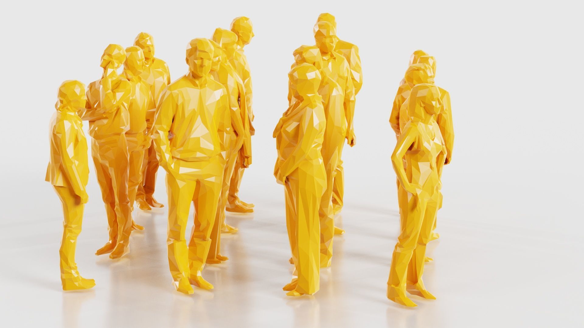 Low Poly Persons 3 Low-poly 3D model_16