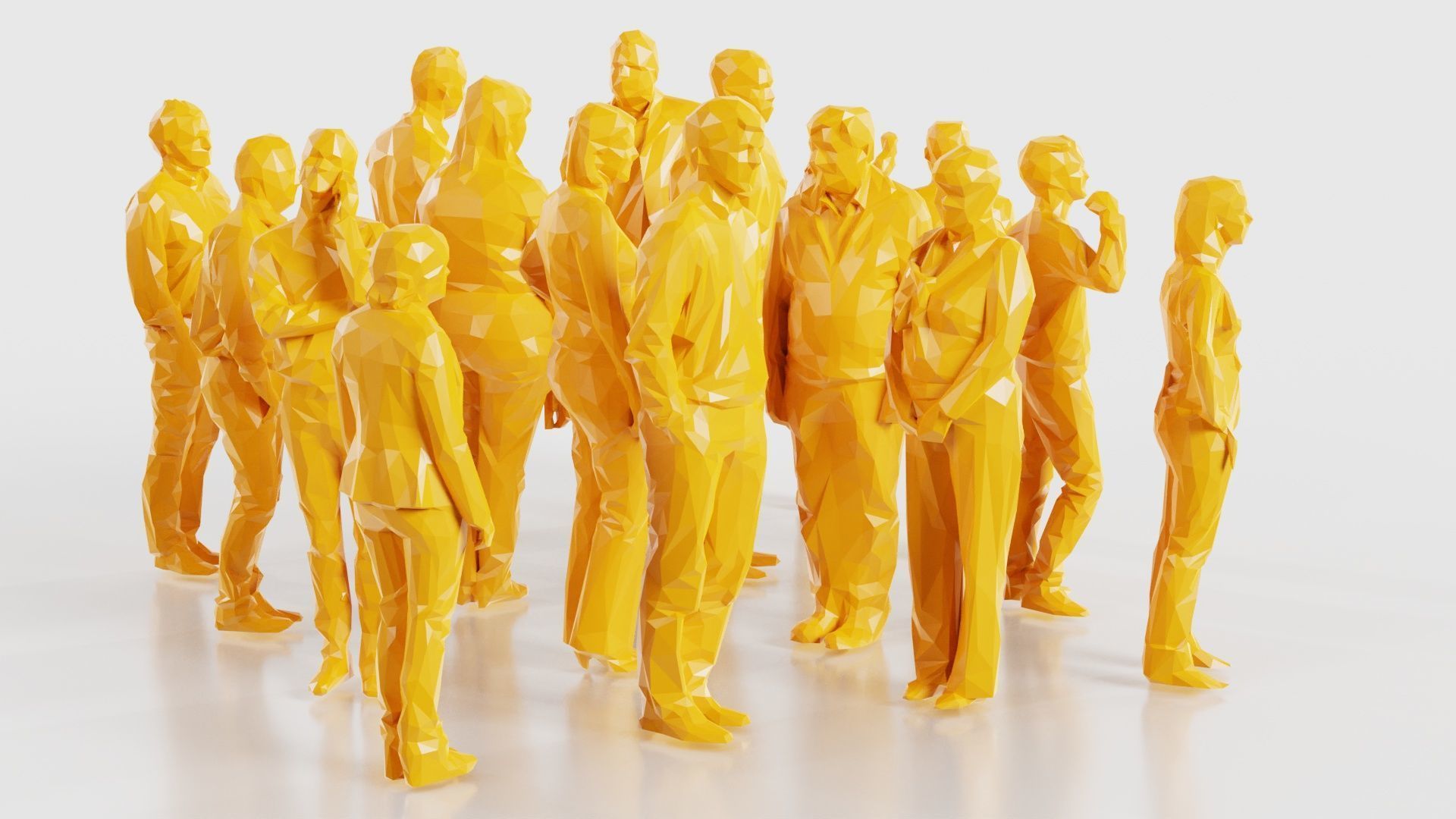 Low Poly Persons 3 Low-poly 3D model_17