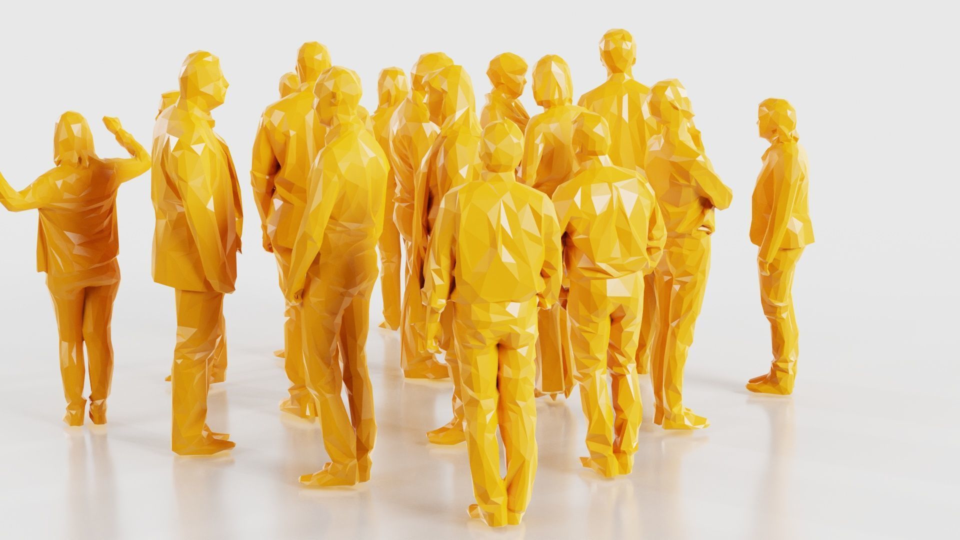 Low Poly Persons 3 Low-poly 3D model_21