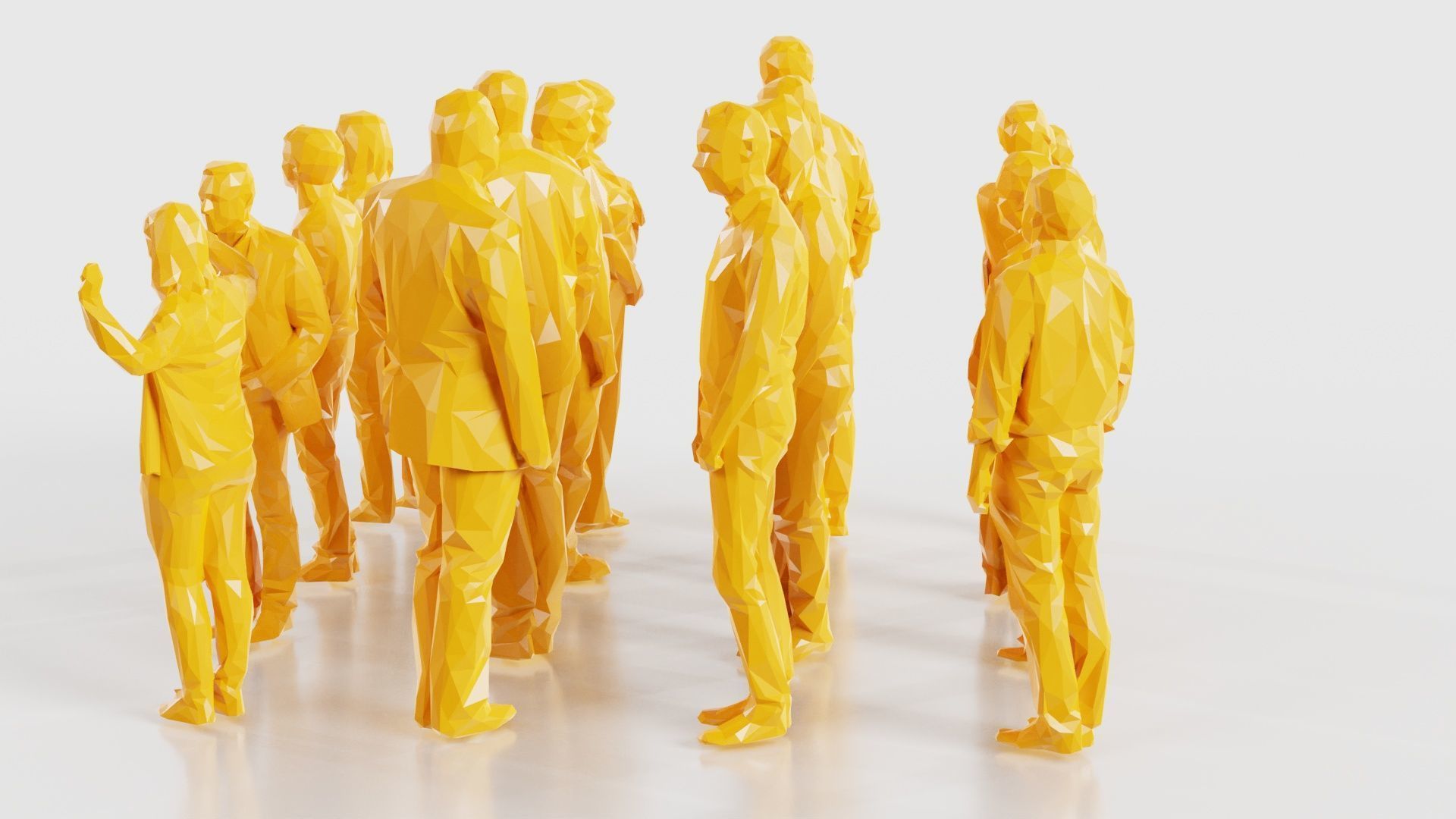 Low Poly Persons 3 Low-poly 3D model_22